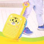 DIY Educational Blocks Baby Travel Case Plastic Rolling Luggage for Toddler - Bosonshop
