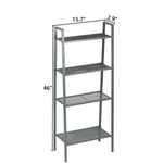 Metal 4 Tier Ladder Shelf Bookcase Plant Flower Stand Multi-Functional Display Stand - Bosonshop