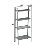 Metal 4 Tier Ladder Shelf Bookcase Plant Flower Stand Multi-Functional Display Stand - Bosonshop