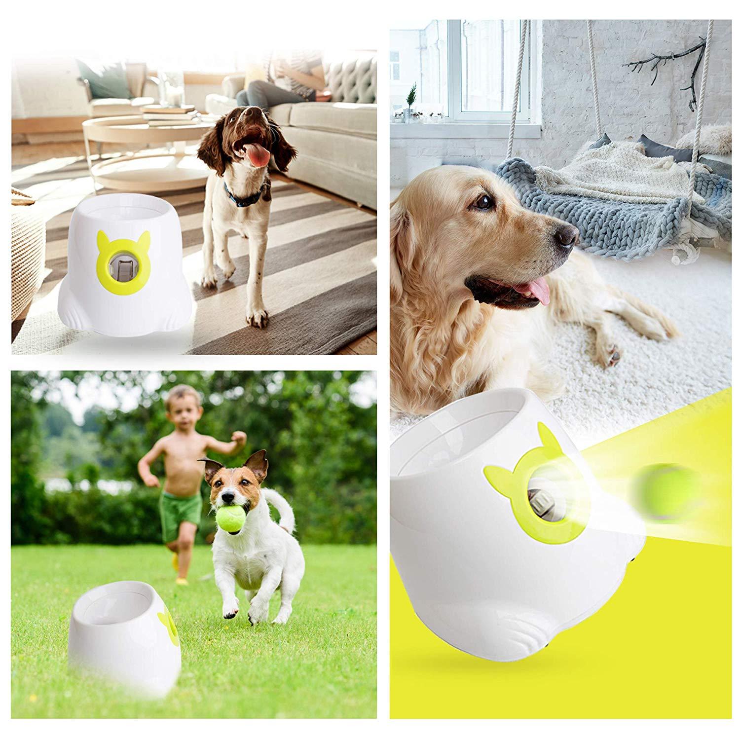 Bosonshop nteractive Ball Launcher for Dogs with Tennis Balls with remote control