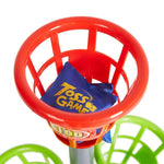 Bosonshop Tic-Tac-Toss Bean Bag Toss Game Set Sporty Basket Bash Bean Bag Corn Hole Outdoor Indoor Game Set