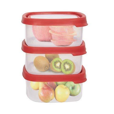 Bosonshop  6 Piece Food Storage Container Set with Easy Locking Lids,BPA Free and 100% Leak Proof,Plastic
