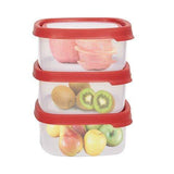 Bosonshop  6 Piece Food Storage Container Set with Easy Locking Lids,BPA Free and 100% Leak Proof,Plastic