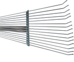 Garden Leaf Rake Adjustable Lightweight 62.6 Inches Telescopic Metal Rake with Expandable 7.5”-20” Width Folding Head - Bosonshop