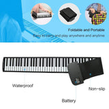 Bosonshop Portable Flexible Roll Up Piano Keyboard 61 Keys USB Midi Electronic Piano Keyboard for Beginner Children Practice Musical Instruments