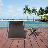 Double Lounge Chair for Outside, Patio Rocking Chaise with Detachable Pillow