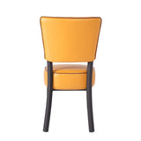 Bosonshop 33" Upholstered Bar Stools with Cushioned Seat，Modern Dinning Kitchen Chair (Set of 2), Yellow