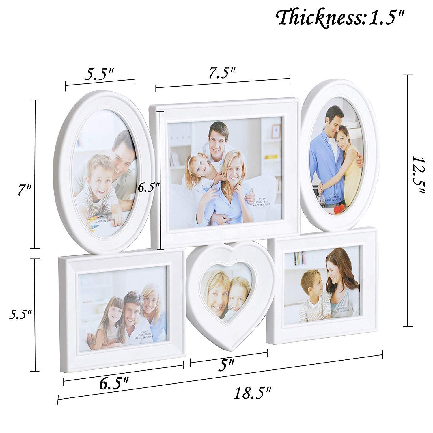 Bosonshop Home Creative Collage Wall-Mounted Plastic Photo Frame