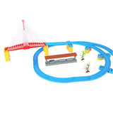 Bosonshop Battery Operated Toy Train Track Railway Play Set Train with Lights & Music