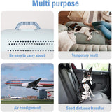 Pet Travel Cage Pet Hard-Side Carrier Plastic Pet Travel Kennel for Dog, Animal Carrier - Bosonshop
