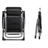 Bosonshop Adjustable Zero Gravity Lounge Chair Recliners for Patio, Black