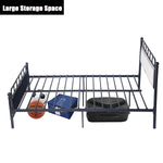 Bosonshop Mordern Full Size Platform Bed with Frame, Black, 12inch
