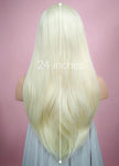 Straight Light Blonde Lace Front Synthetic Wig - Bosonshop