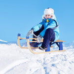 Sled Wooden Foldable For Kids And Adult Outdoor Play With A Pulling Rope 42 inch Weight Capacity, 220lbs