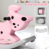 Rocking Horse Outdoor Rocking Toy with Music for Toddler Baby Kids Ages 1-3 Year Old Boy Girl Pink