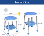 360 Degree Adjustable Rotating Shower Seat for Swivel Shower Chair for Inside Shower, Seniors, Disabled with 5 Adjustable Height, Sturdy Frame for Bath Safety