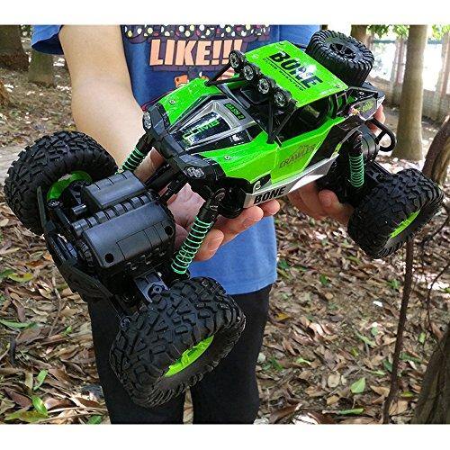 Bosonshop Electric RC Car 1:16 Remote Control Vehicle 2.4Ghz Off-Road Rock Crawler All Terrain Double-turn Waterproof Truck for Kids