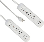 Surge Protector Power Strip with 3 Outlet and USB Port(5V/2.4A) & Type-C Port(5V/3A), 6 Ft Extension Cord - Bosonshop
