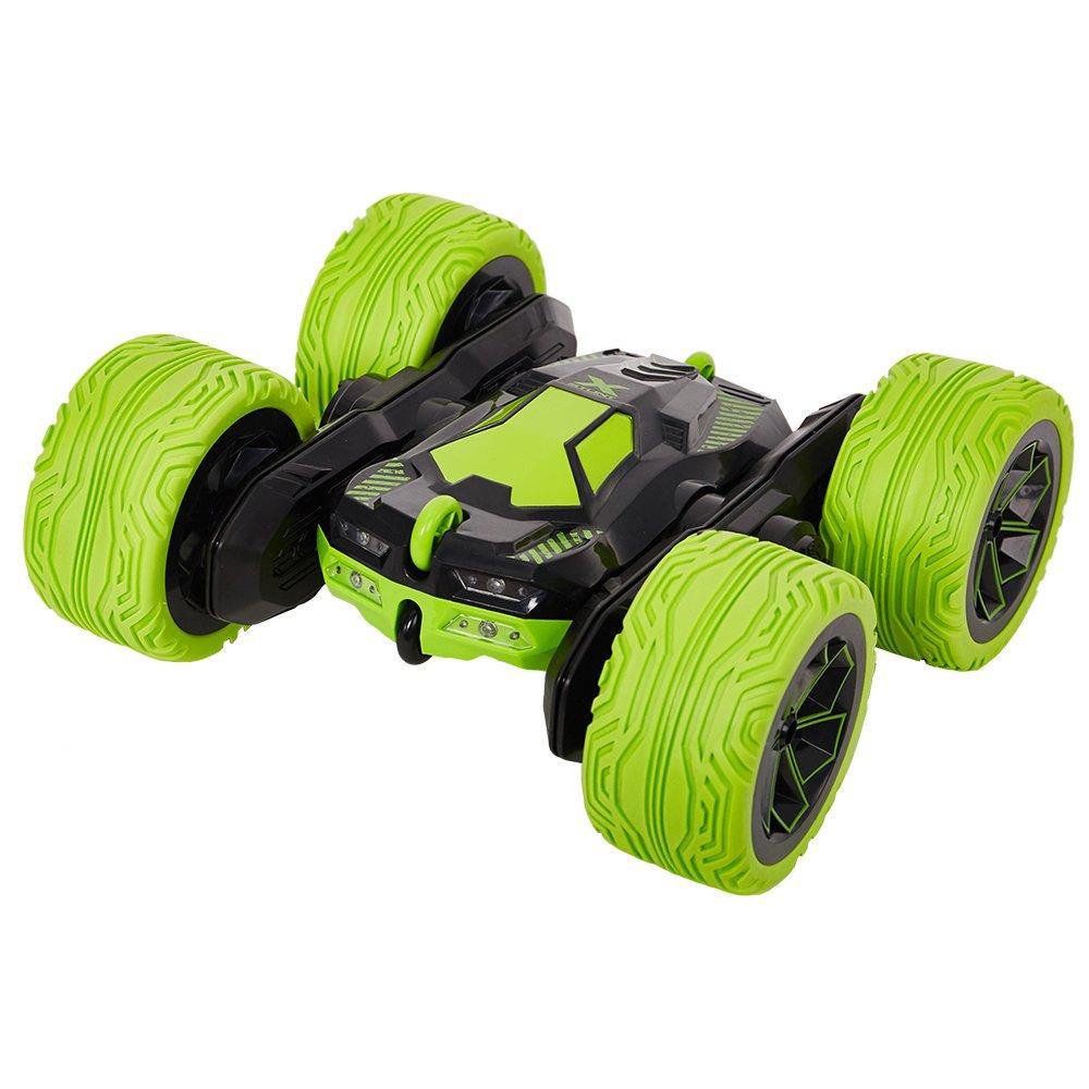 Bosonshop RC Cars Off-Road, 4WD Remote Control Monster Truck Rotate 360 Double Sided Race Car /Green