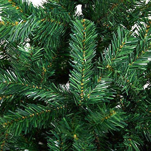 Bosonshop 6 Ft Artificial Christmas Tree Decorate Pine Tree W/Metal Legs Anti-dust Bag Green White
