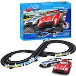 Electric 1:64 Scale Slot Car Racing Track Set Toddler Game Toy With Two Cars For Dual Racing For Kids - Bosonshop