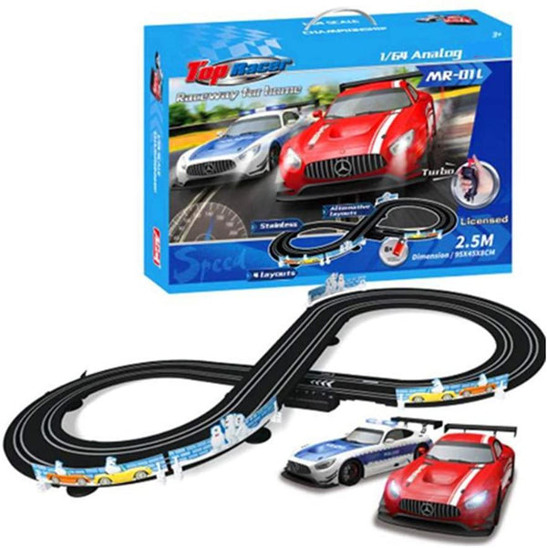 Electric Race Track Sets for Kids, 1:64 Slot Car Dual Race Track Toy