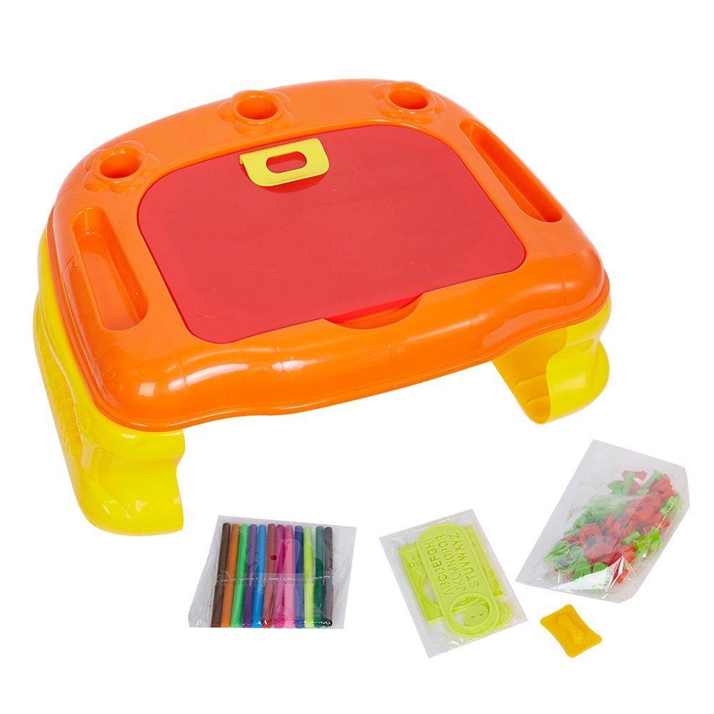 Bosonshop Educational Learning Desk Drawing Board with Magnetic Letters
