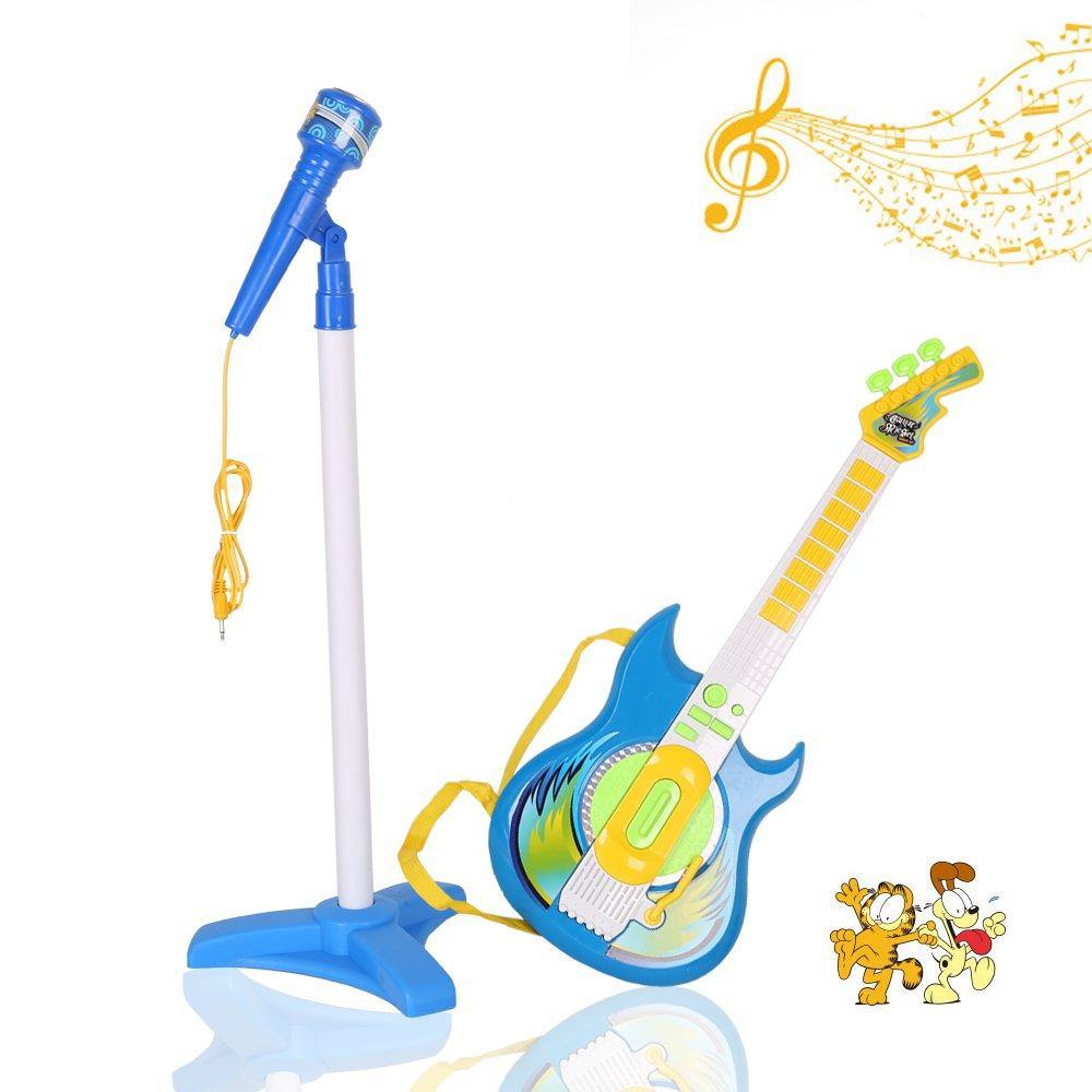 Bosonshop Kids Music Guitar Players Karaoke Toy with Micphone