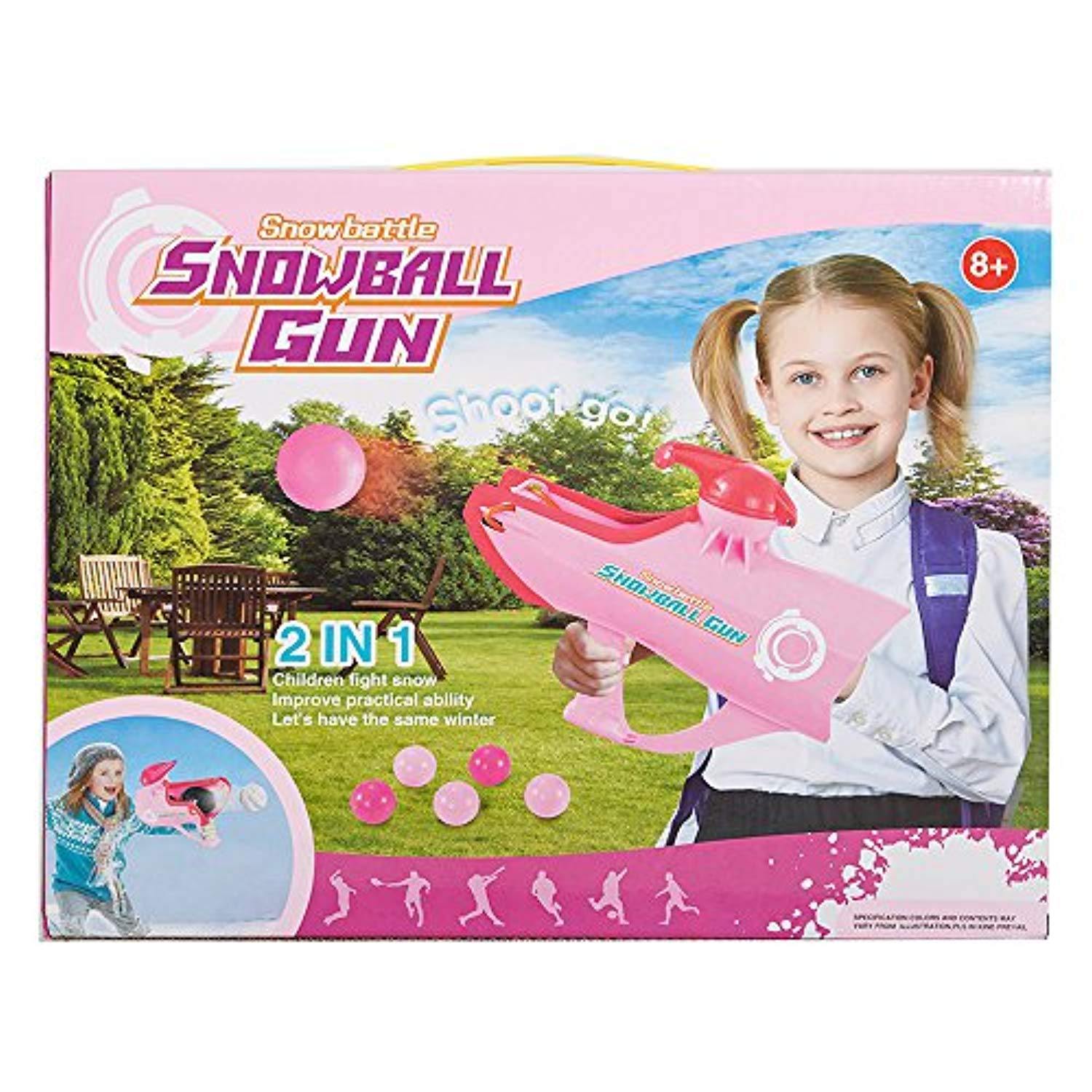 Bosonshop Shoots Snowball Winter Fight Toy Pink