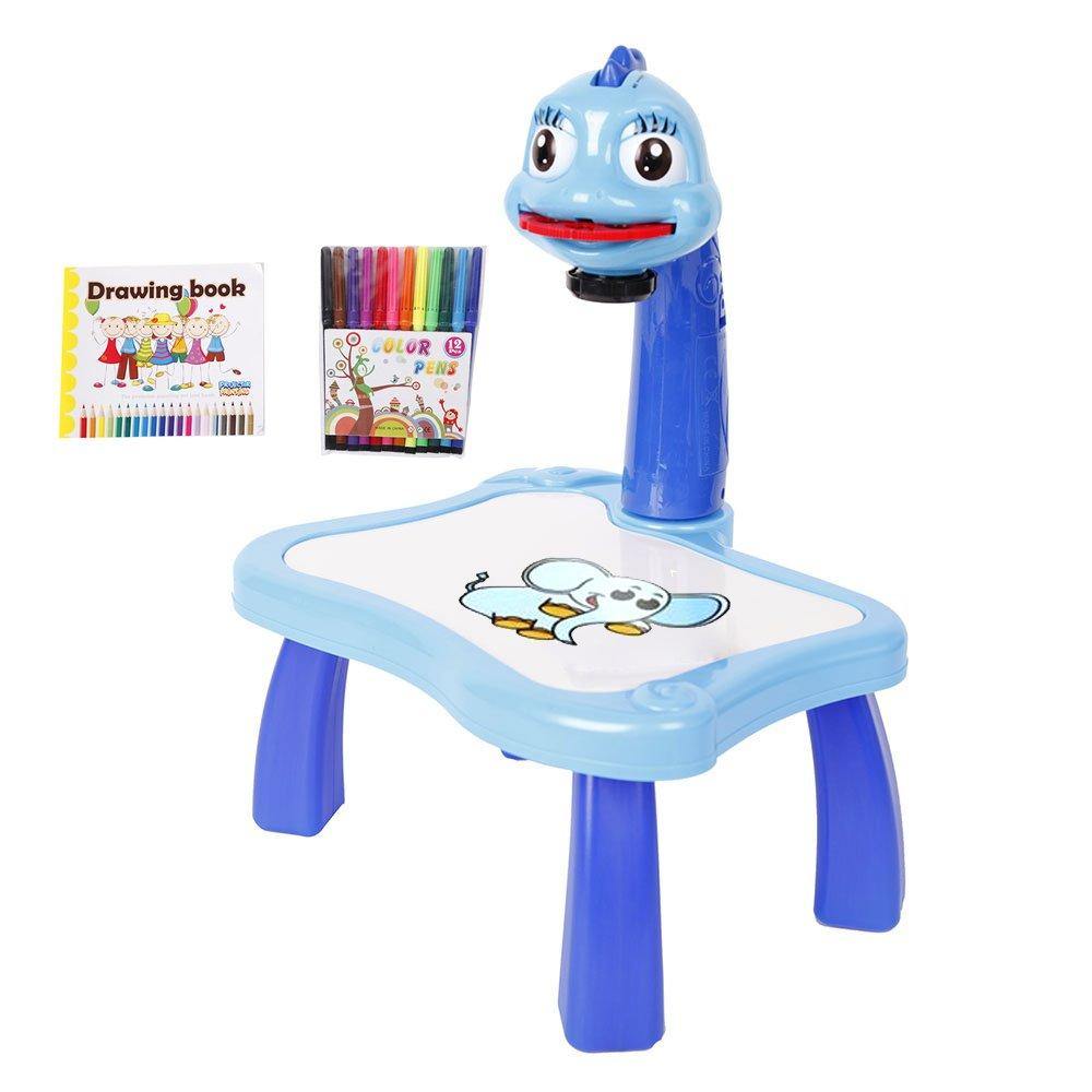 Bosonshop Projector Painting Drawing Kit Educational Table Lamp Creativity Toy For Kids