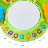 Bosonshop Musical Instrument Hand Drum Toy with Flash Lights for Kids Early Learning