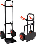 Heavy Duty Hand Truck Dolly Cart Trolley Cart with Telescope Handle & 9.4" PU Wheels, 440 Pound Capacity
