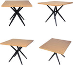 Dining Room Table Leisure Coffee Table with Metal Legs for Cafe Bar, Balcony Home, Living Room - Bosonshop