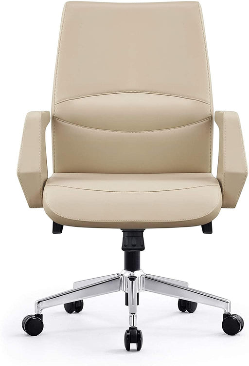 Executive Office Chair Ergonomic Leather Home Office Chair Comfortable Adjustable Lock Position Desk Chair