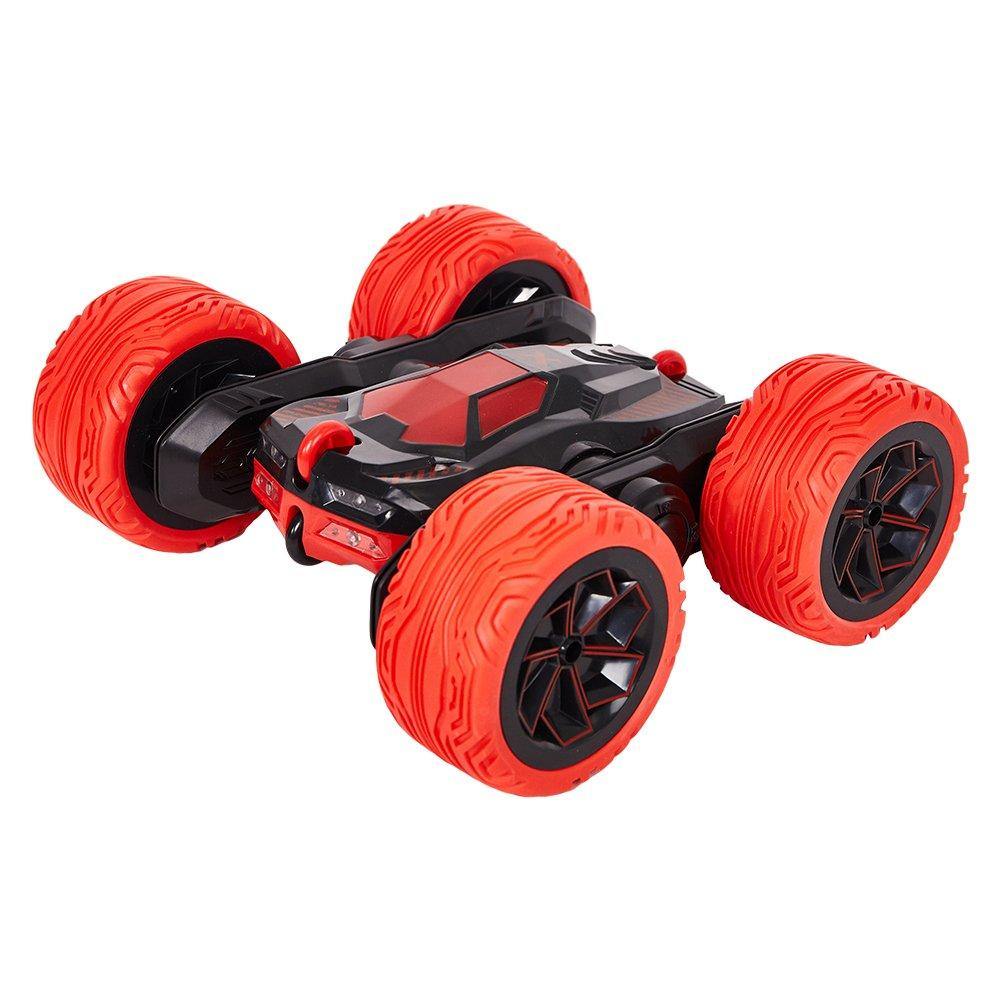 Bosonshop Stunt RC Car Double Sided Rotating Tumbling Ransformation 360 Degree/RED