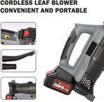 Cordless Leaf Blower 20V 4.0Ah 124MPH Speed Lithium Battery and Charger Included for Lawn Care -Black - Bosonshop