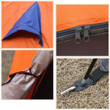 Bosonshop 3-4 Person Easy Setup Double Tent Waterproof Moisture-proof, Orange