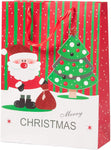 Christmas Paper Gift Bags Bulk Assortment 1 Dozen Holiday Themes Print Gift Bags with Handles 3 Sizes 4 Patterns Character - Bosonshop