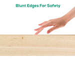 7.5 Feet Raised Garden Bed Wooden Planter Box 2 Separate Planting Space, 22"x 9"x 90" - Bosonshop