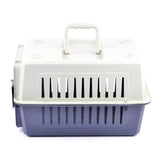 Bosonshop Plastic Cat & Dog Carrier Cage with Chrome Door Portable Pet Box Airline Approved