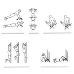 Bosonshop Pull Up Bar Exercise Equipment, Family Gym Indoor