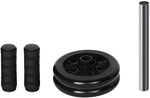 AB Wheel Roller for Core Abs Roll Out Exercise - Double Wheel Home Gym Workout Trainer - Abdominal Strength Machine, Black - Bosonshop