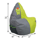 Bosonshop Mini Lounger Sofa, Bean Bag Chair Self-Rebound Green (Frog Pattern)