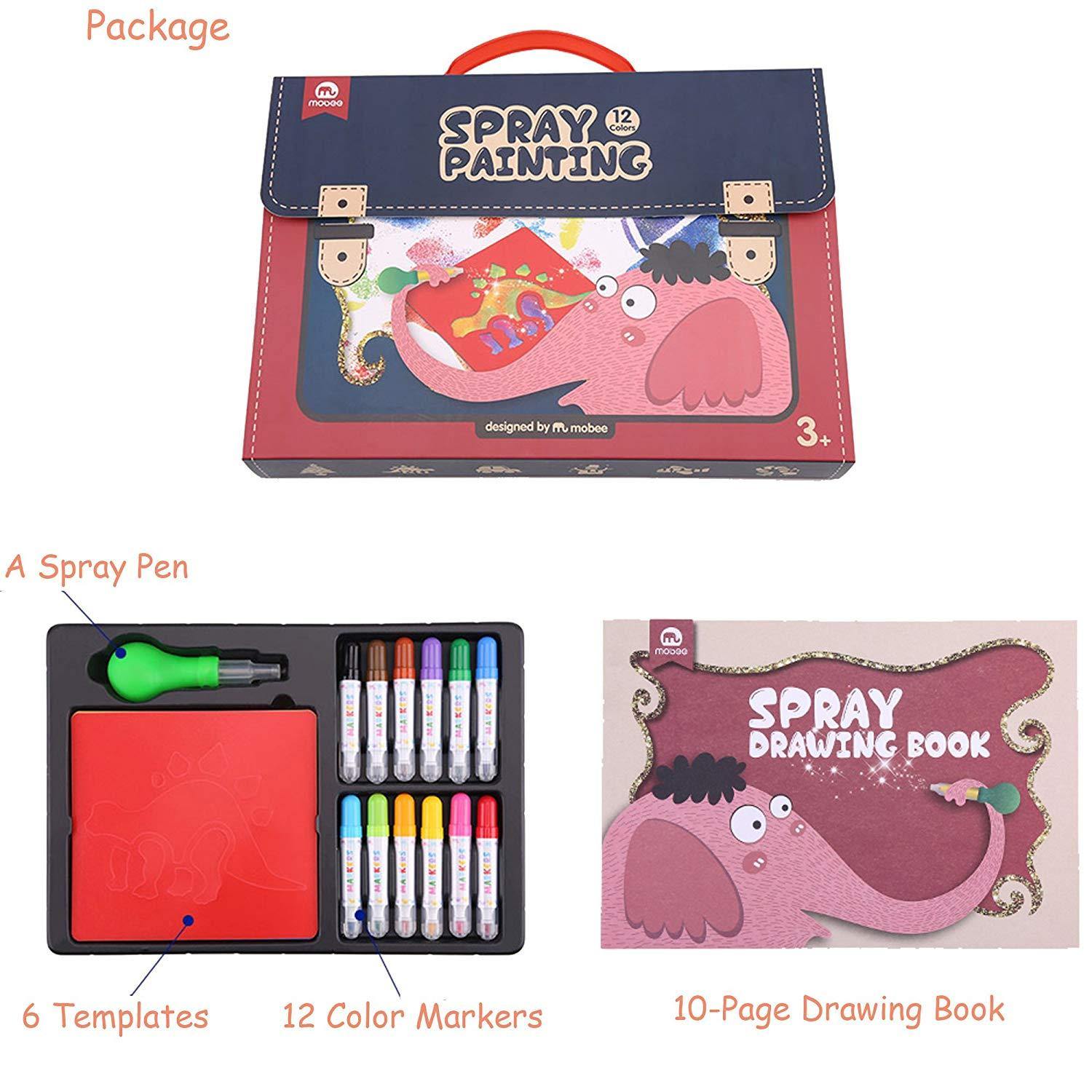 Spray Painting Set Toddlers Creative Drawing Toys Airbrush Marker Spra