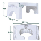 Bosonshop 7 inches Folding Squatting Toilet Stool with Aromatherapy Holes for Bathroom Toilet Potty