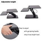 Bosonshop Height Adjustable Standing Desk Tabletop Riser Converter Sit to Stand Up Computer Workstation with Keyboard Tray