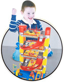 Super Parking Garage Playset Includes 6 Cars for Toddlers