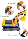 Bosonshop Pedal Lift Excavator Truck Crane Toy Pretend Play Construction Truck