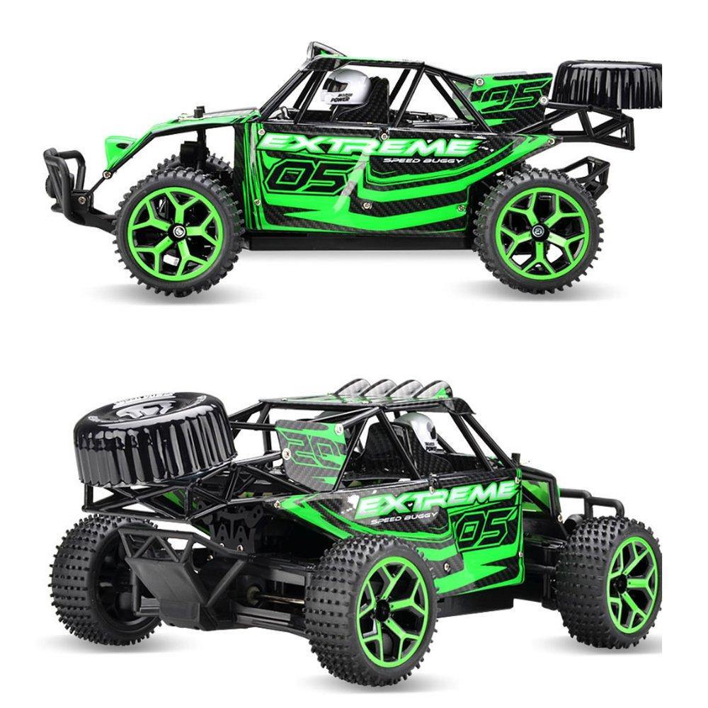 Bosonshop 1:18 2.4G 4WD 20KM High Speed Off-Road RC Die Cast Racing CombinationCar Battery Control Vehicle Presents for Kids