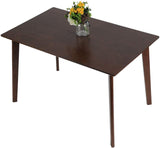 Rectangle 6-Person Wood Dining Tables for Kitchen Modern Home Furniture Espresso - Bosonshop